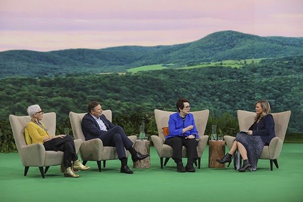 In the presence of legends: CEO and Founder of OzHarvest Ronni Kahn AO, former Telstra CEO David Thodey AO, tennis royalty and social equality icon Billie Jean King, and Salesforce EVP and CEO, ANZ/ASEAN, Pip Marlow.