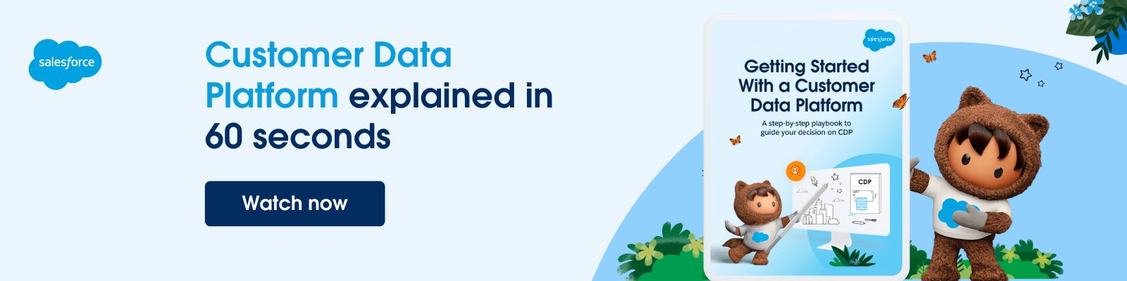 Customer Data Platform explained in 60 seconds. Watch the video now.