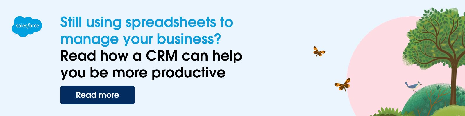 Read how a CRM can help you be more productive.