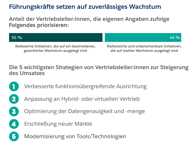 Eine Infografik, die Strategien zur Umsatzsteigerung zeigt