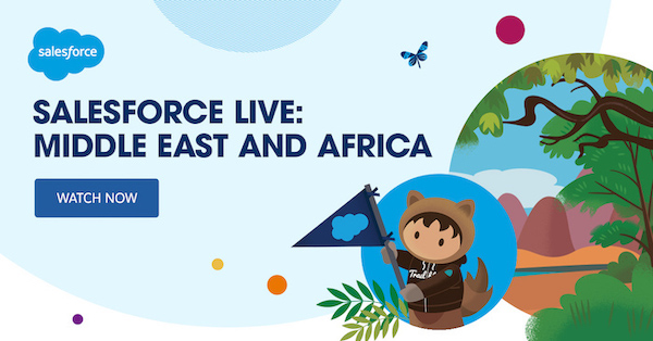 Link to the Salesforce Live: Middle East and Africa recap video.