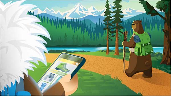 Cartoon of personalising the shopping experience. 