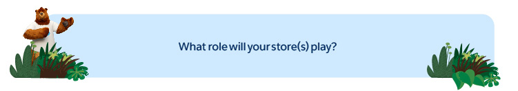 What role will your store(s) play?