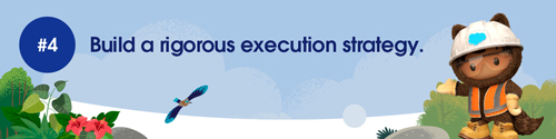 Build a rigorous execution strategy.