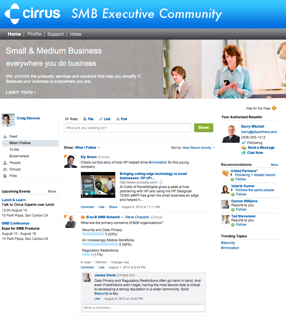 New Chatter Communities for Service Extends the Leadership of the Service Cloud