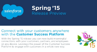 The Spring '15 Release Preview is Here [SLIDESHARE]