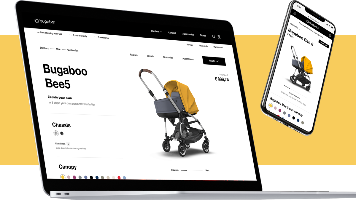 bugaboo new global webshop dept