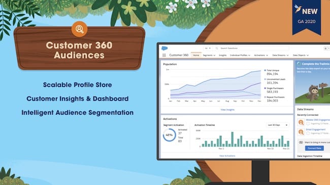 Graphic that depicts Customer 360 audiences