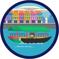 Raffles Trailmix badge