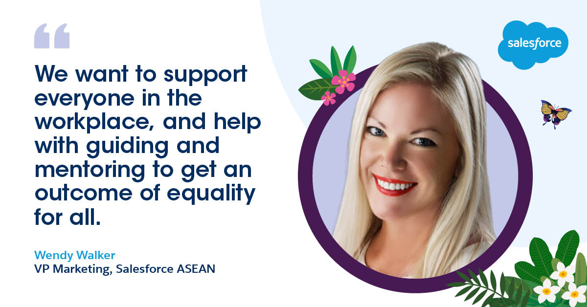 Wendy Walker: We want to support everyone at work, and help with guiding and mentoring to get an outcome of equality for all.
