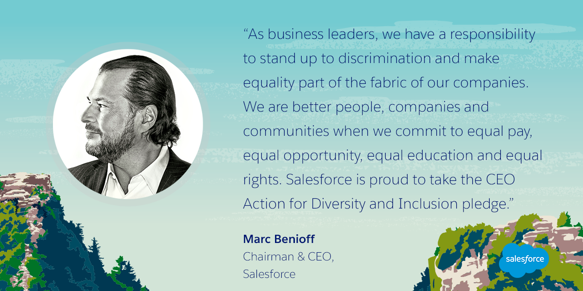 Salesforce Takes the CEO Action for Diversity & Inclusion Pledge to Advance Equality for All