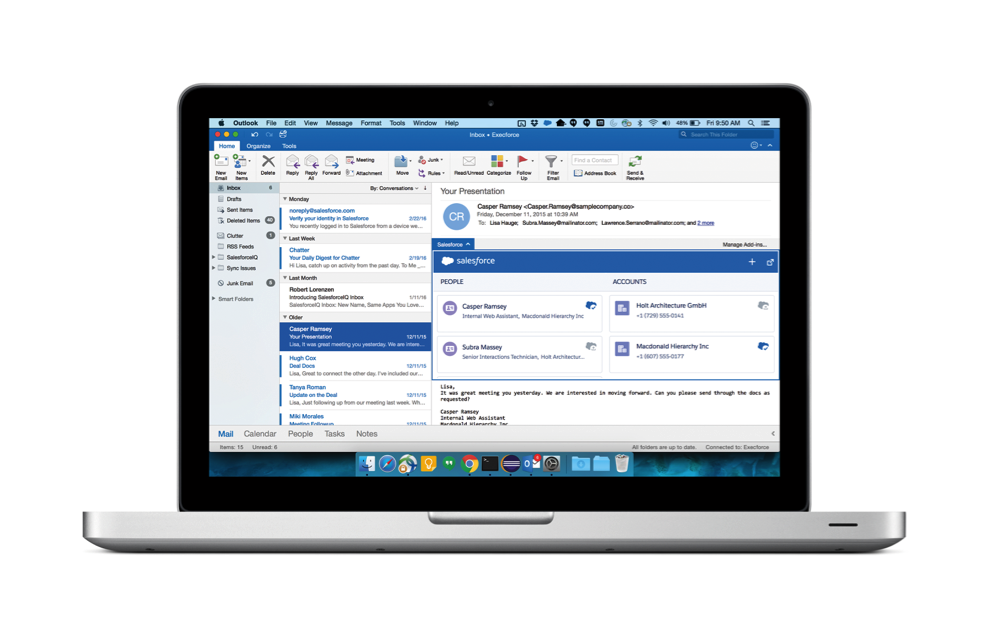Announcing 5 New Ways to Increase Productivity with Salesforce App for Outlook