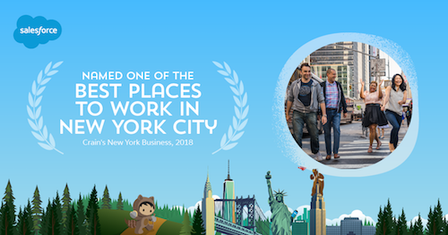 Crain's New York Business Names Salesforce One of the Best Places to Work