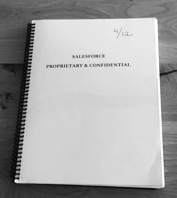 Photo of the Trailblazer book manuscript