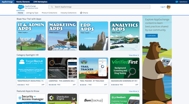 AppExchange pre-built packages
