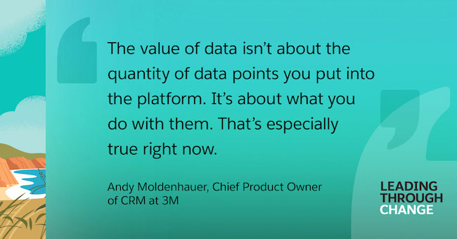 Andy Moldenhauer quote about data