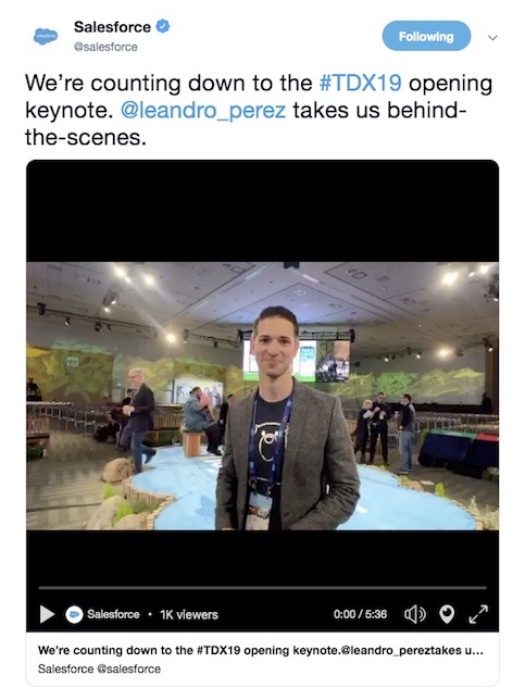 Screenshot of Twitter profile