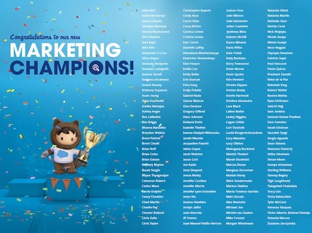 Salesforce Marketing Champions