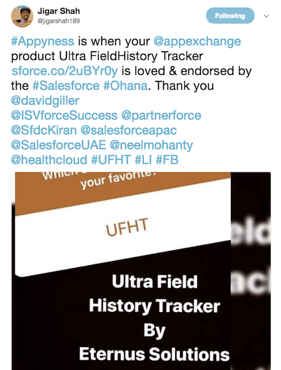 Jigar Shah Ultra FieldHistory Tracker