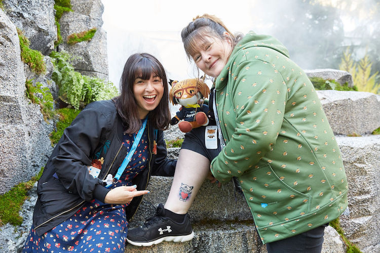 photo of Shannon Zdanowicz with the first Appy tatoo