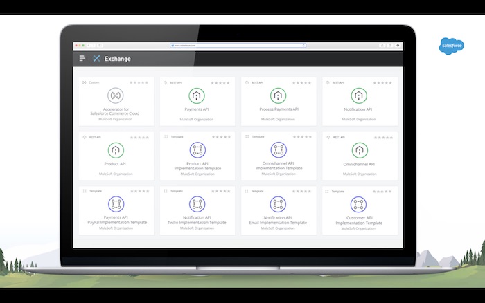 Screenshot of the Mulesoft Accelerator for Commerce Cloud