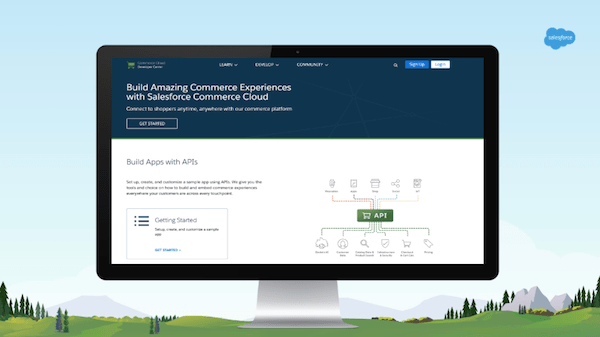Commerce Cloud APIs screen