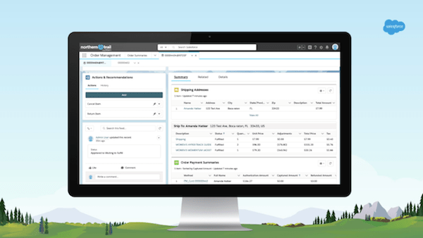 Order management in-store screen