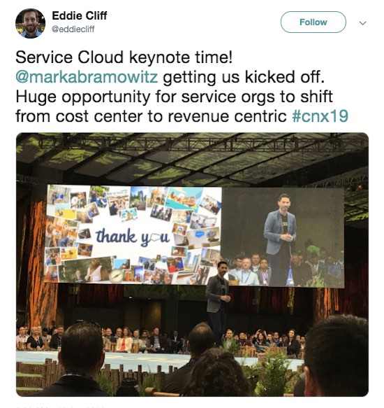 Screenshot of Eddie Cliff tweet