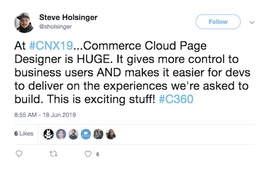 Screenshot of @sholsinger tweet