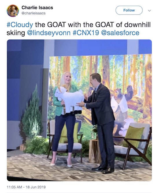 Screenshot of Charlie Isaacson tweet