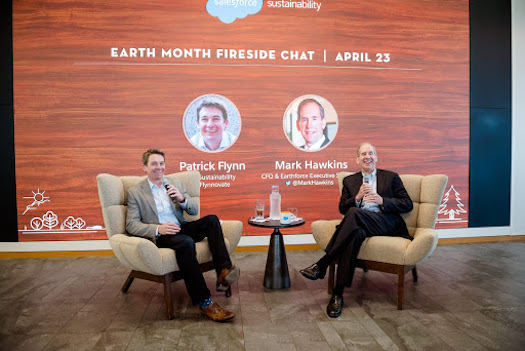 Patrick Flynn and Mark Hawkins sit down for an Earth Month fireside chat during April 
