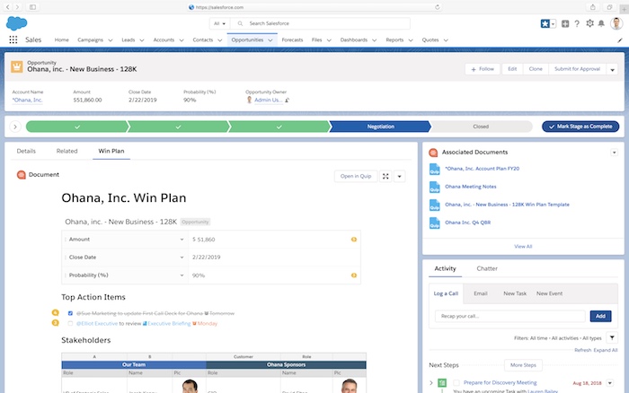 Image of the Quip enhancement that includes the latest data