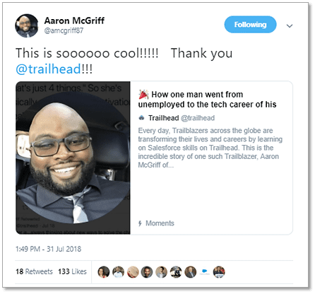 This is so cool trailhead tweet