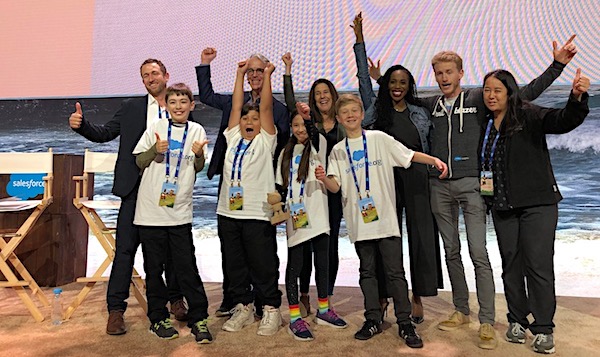 Team Scare Net of Denman Middle School (SFUSD) win the Trailblazer Challenge award