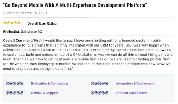 Image of Gartner Salesforce DX review
