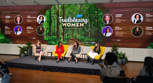 A panel on Leading with Authenticity from the Trailblazing Women Summit