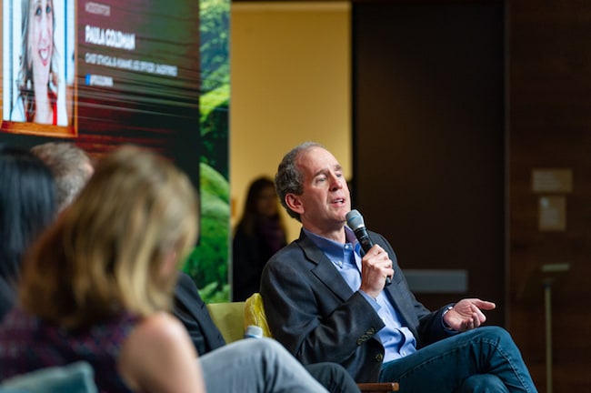Mark Hawkins, Chief Financial Officer, Salesforce speaking on the importance of male allyship at the Trailblazing Women Summit.