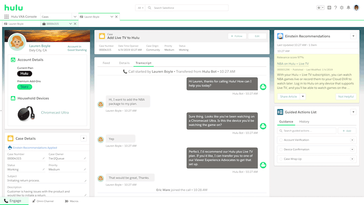screenshot of the console