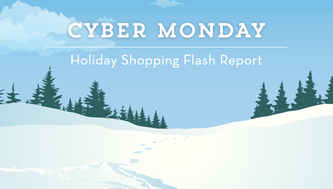 Holiday Shopping Flash Report: Cyber Monday Sales Up 15%, Still Takes Backseat to Black Friday