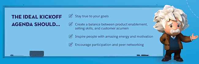 Ideal sales kickoff agenda