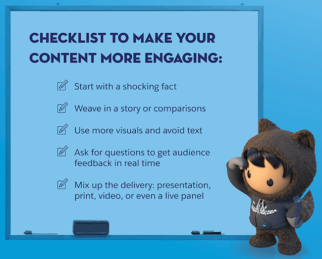 Sales kickoff content checklist