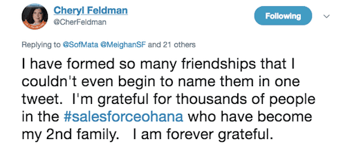 Cheryl Feldman Salesforce Ohana