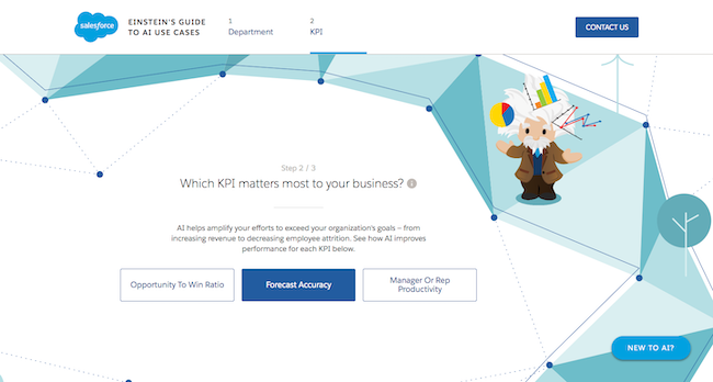 Screenshot of the forecast accuracy page