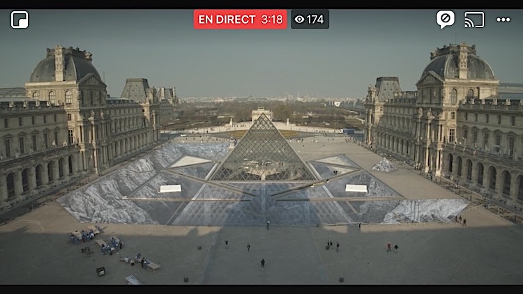 Screen capture of the live feed detailing the work in progress