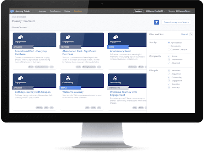 journey builder templates