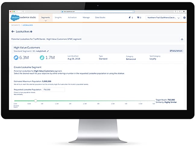 audience studio enhanced lookalikes screenshot