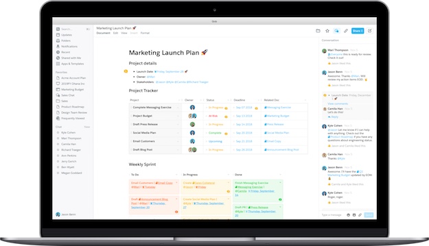 Marketing Launch Plan mock-up