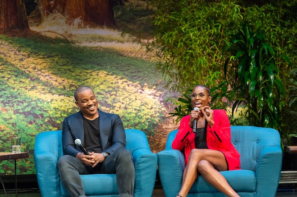 Photo of Ryan Coogler and Issa Rae on stage
