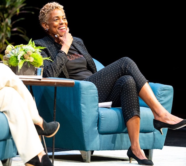 Photo of Verna Meyers on stage