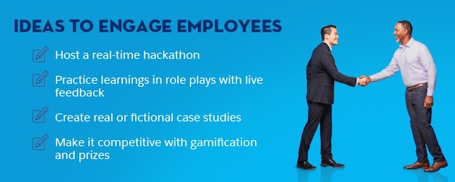 list of ideas to engage employees